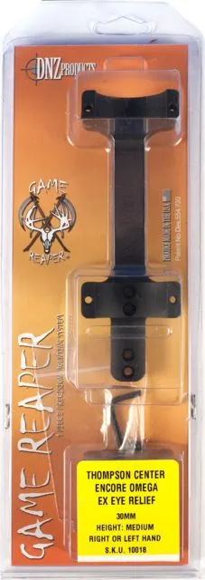 DNZ Products Game Reaper Scope Mount - T/C Encore Omega-ERR Low Ring 30 mm Tube Black Matte - Optic Mount, vista 1