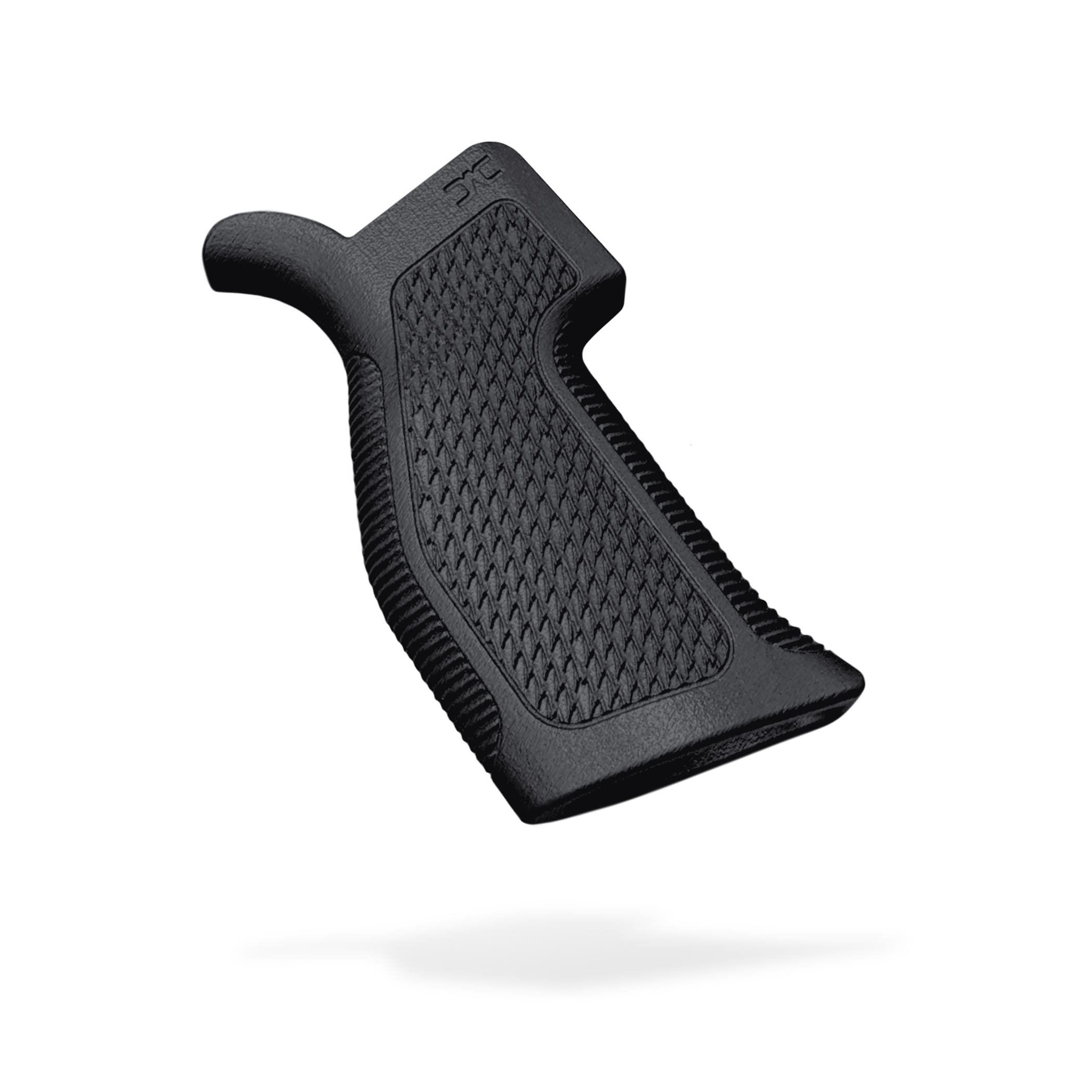 Driven Arms Beavertail Vertical Crossover Grip (VCG-L) - Black, Sawtooth Texture - Pistol Grip for AR-15 - view 1