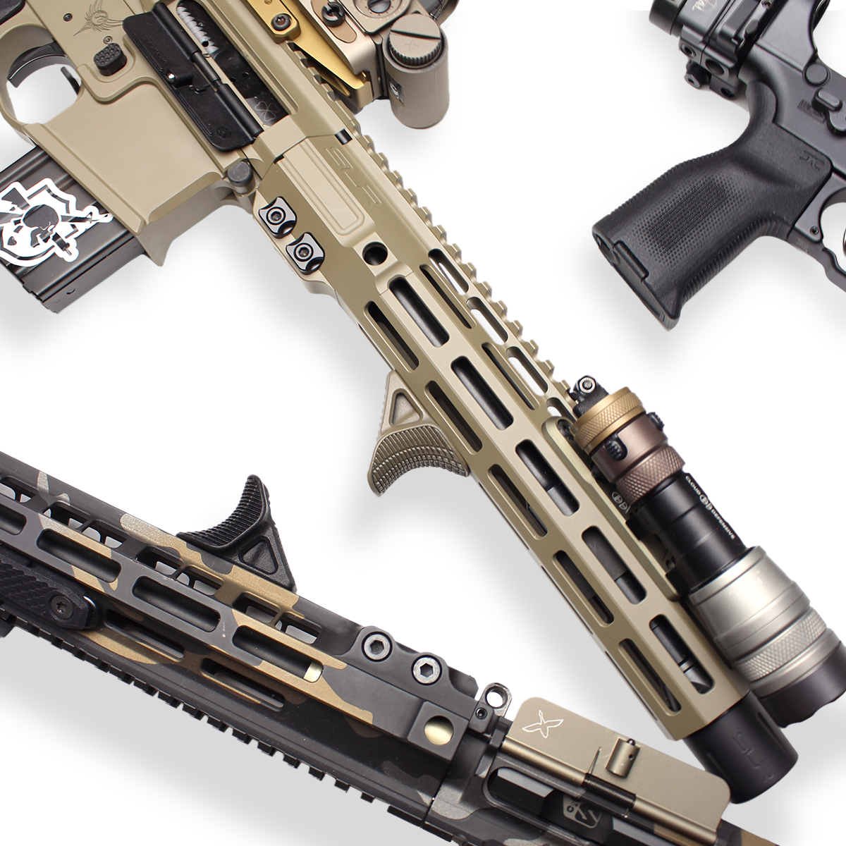 Driven Arms ShortStop M-LOK Handstop - FDE Cerakote - Foregrip for AR-15, vista 1