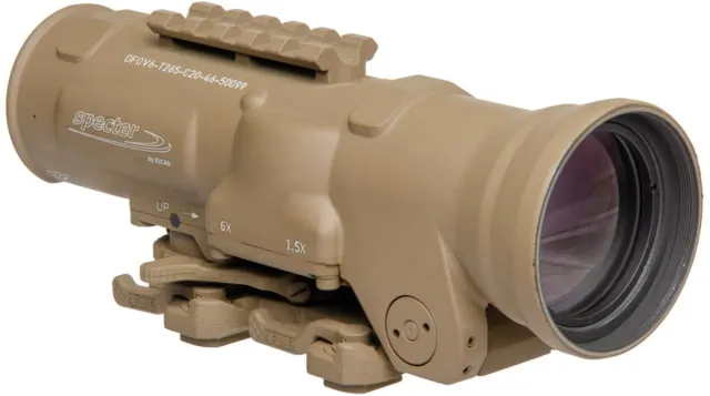 Elcan SpecterDR 1.5x/6x 7.62mm Riflescope w/Flip Covers, ARD & 3MOA XOPTEK DFOV6-B146-C20-X3 - Rifle Scope - view 1