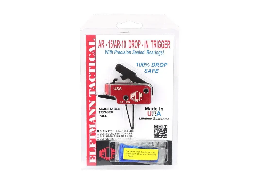 Elftmann Tactical Elftmann Ar-15 Match Trigger Straight Mil-Spec .154" - Trigger for AR-15 - view 1