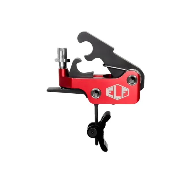 Elftmann Tactical Apex Pro Adjustable Trigger - Curved Drop-In with Black Shoe and Red Adjustment Knob for Enhanced Performance - APEX-PRO-B-C-FA - Trigger for AR-15 - view 1