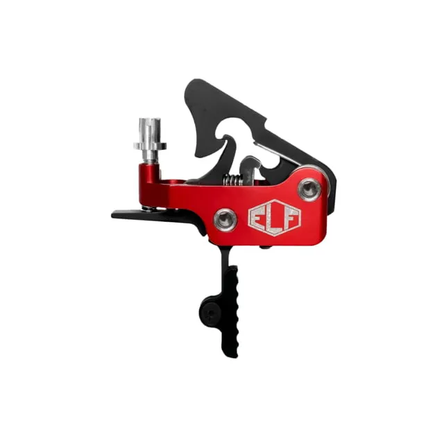 Elftmann Tactical Apex Pro Adjustable Trigger - Straight Drop-In with Red Shoe and Adjustment Knob for Optimal Performance - APEX-PRO-R-S-FA - Trigger for AR-15, vista 1