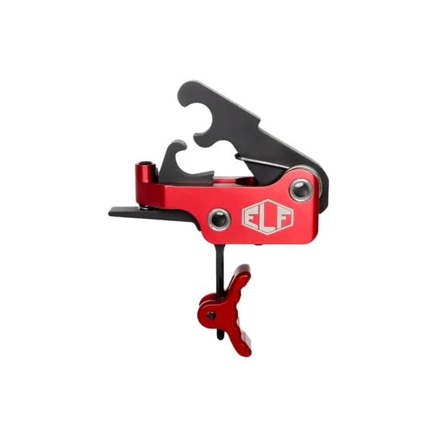 Elftmann Tactical SE Large Pin Adjustable Trigger - Curved Drop-In with Red Shoe and Adjustment Knob for Peak Performance - SE-170-R-C-FA - Trigger for AR-15 - view 3
