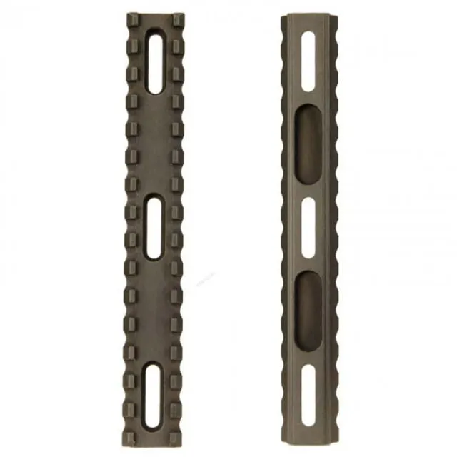 ERGO 15-Slot 6in .400 Ultra Lite Aluminum UMP M1913 Picatinny Rail Black - Handguard for AR-15, vista 1
