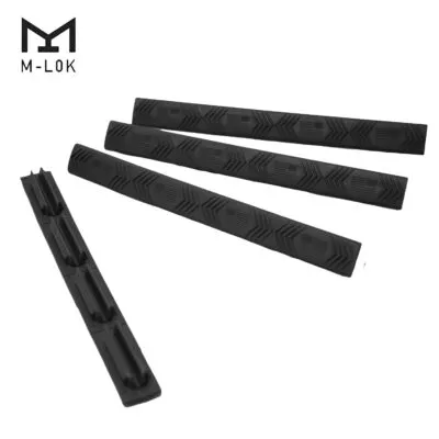 Ergo 4-Slot M-LOK WedgeLok American Flag Rail Cover 4PK Black 4332-4PK-FLAG-BK - Dirty Bird Industries - Handguard for AR-15, vista 1