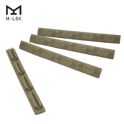 Ergo 4-Slot M-LOK WedgeLok American Flag Rail Cover 4PK Dark Earth 4332-4PK-FLAG-DE - Handguard for AR-15, vista 1