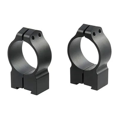 Warne European Dovetail Maxima Rings - 16mm Brno/Cz-Base Permanent Rings, 30mm/High, Matte - Optic Mount, vista 1
