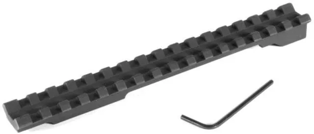 Evolution Gun Works Picatinny Rail Scope Mount Mauser 98 LR 3-Hole 0 MOA Undrilled 6.670in Aluminum Matte Black - Optic Mount - view 1