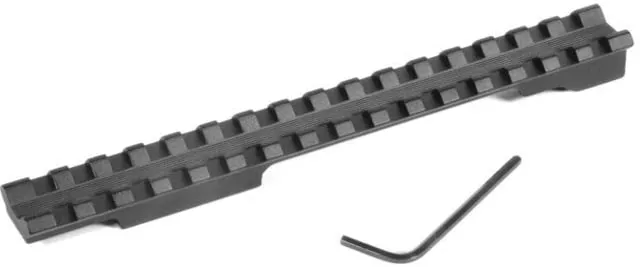 Evolution Gun Works Picatinny Rail Scope Mount Swedish Mauser 3 Hole w/Hump 0 MOA Undrilled 6.670in Aluminum Matte Black - Optic Mount - view 1