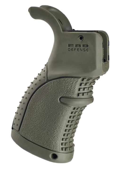 FAB Defense F.A.B. Defense AGR-43 Ergonomic Rubberized Pistol Grip - ODG - Pistol Grip for AR-15, vista 1