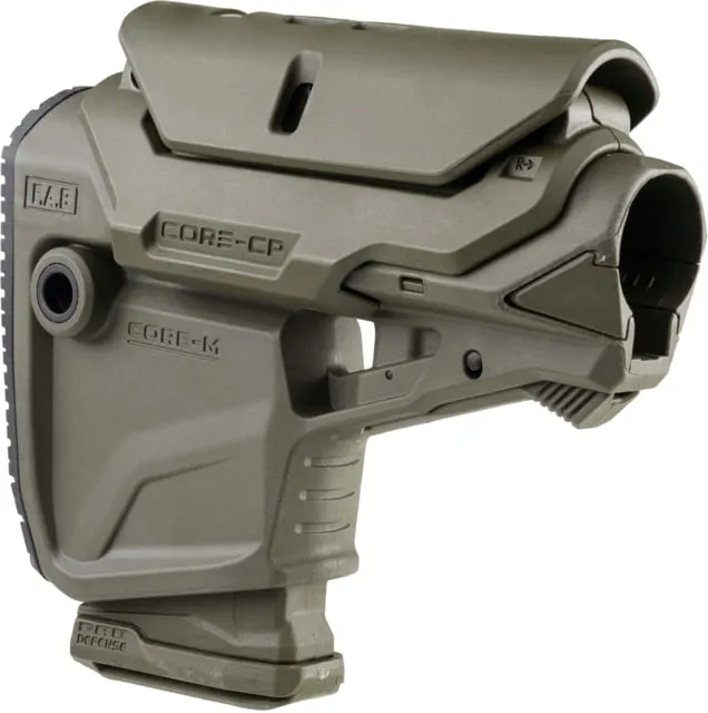 FAB Defense F.A.B. GL-CORE CP Buttstock for AR-15/M4, Olive Drab Green - FXGLCORECPG - Stock & Brace for AR-15, vista 1