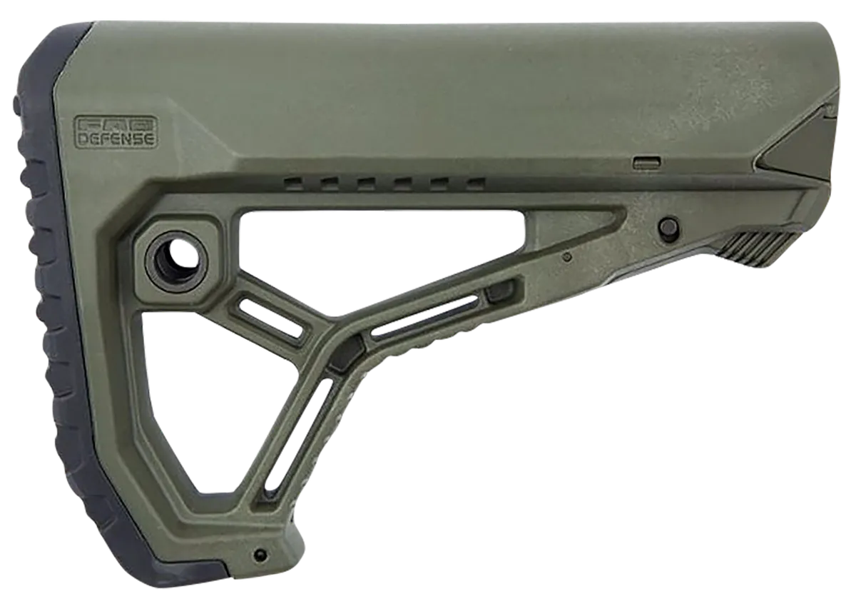 FAB Defense GL-Core Buttstock OD Green - Rugged GL-Core Buttstock for Tactical Use with Enhanced Stability and Comfort - FXGLCOREG - Stock & Brace for AR-15 - view 2