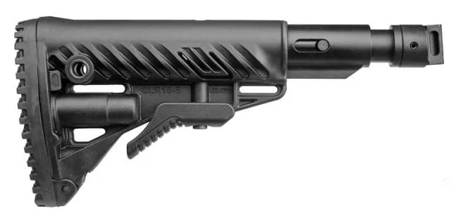 FAB Defense M4 Collapsible Buttstock w/ Shock Absorber for SAIGA - Joint Black - Stock & Brace for AR-15 - view 1