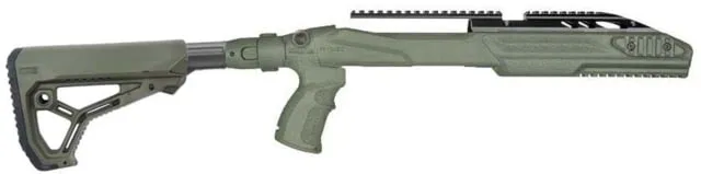 FAB Defense M4 Collapsible Stock Optics-Ready Pro Kit For Ruger OD Green - Stock & Brace for AR-15, vista 1