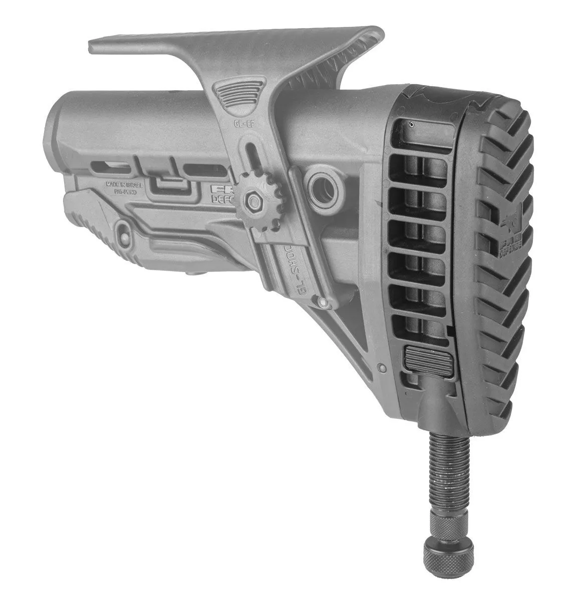 FAB Defense MBA Mono-Pod Buttstock Add On for GL-Shock and GL-MAG Stocks, Black - FX-MBA - Stock & Brace for AR-15 - view 4