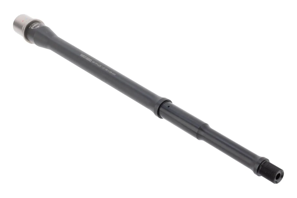 Faxon Firearms .223 Wylde Gunner Profile AR-15 Rifle Barrel Mid-Length 416-R Stainless QPQ Nitride 5R NP3 Extension Black Nitride 14.5 - Barrel for AR-15 - view 1