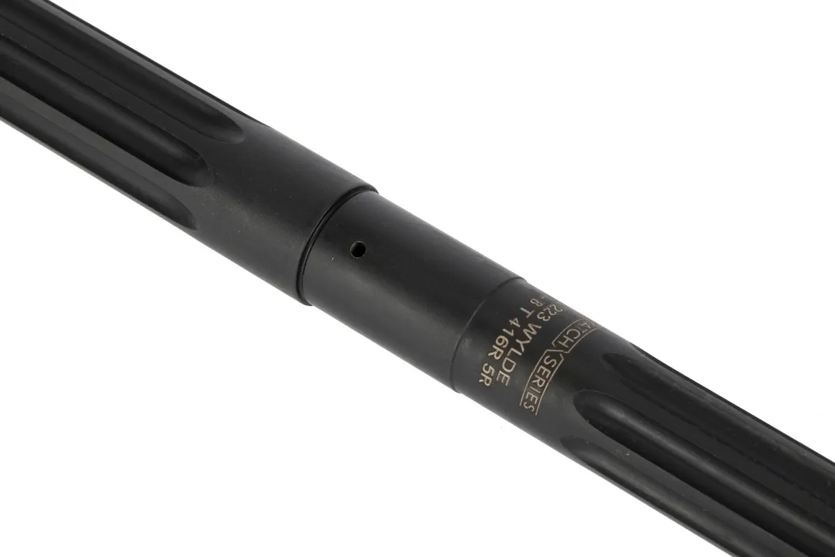 Faxon Firearms .223 Wylde Heavy Fluted AR-15 Rifle Barrel Rifle-Length 416-R Stainless QPQ Nitride 5R NP3 Extension Black Nitride 20 - Barrel for AR-15 - view 4