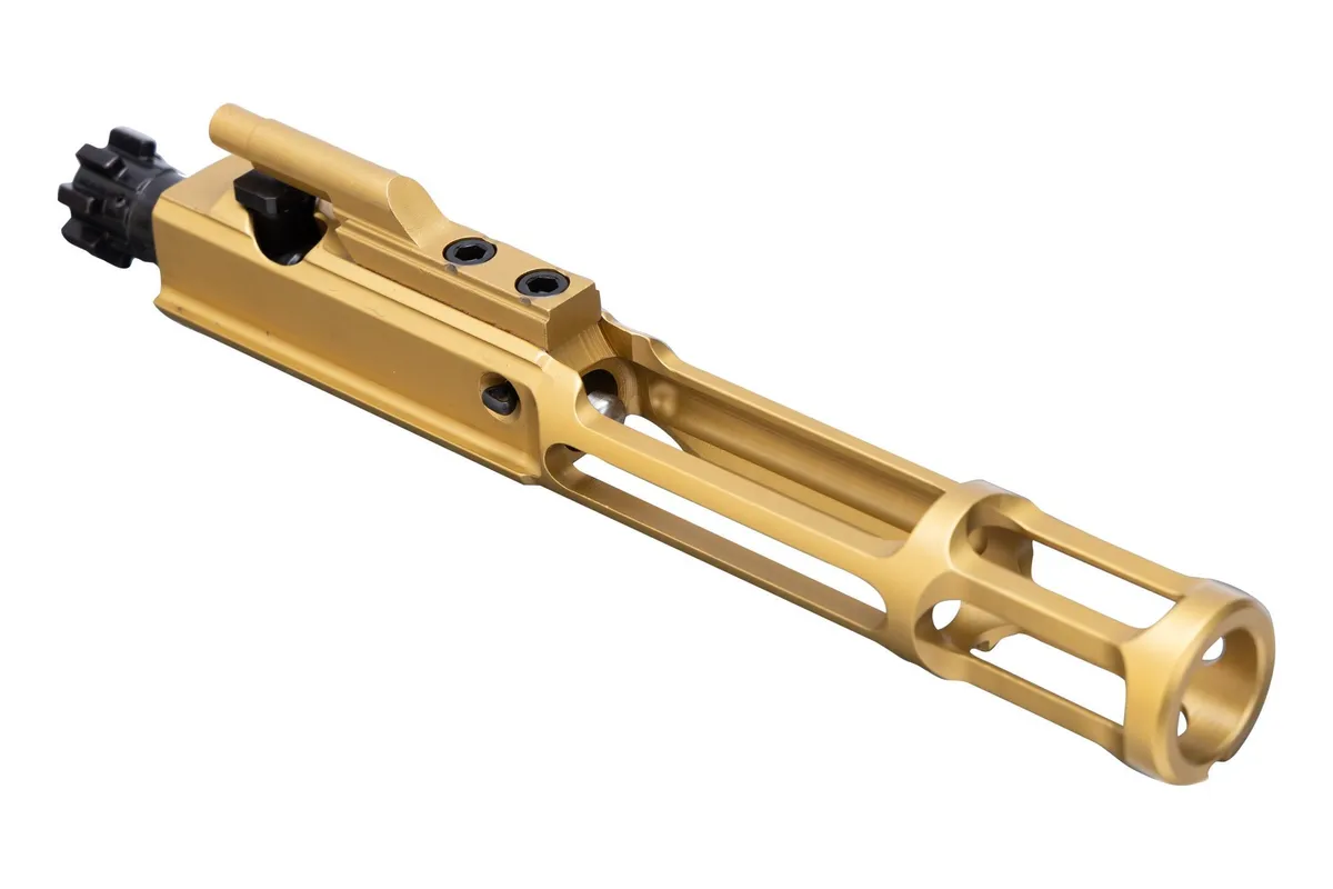 Faxon Firearms 5.56 Gunner Lightweight 9310 Bolt Carrier Group - Nitride - TiN PVD - Bolt Carrier Group for AR-15 - view 3