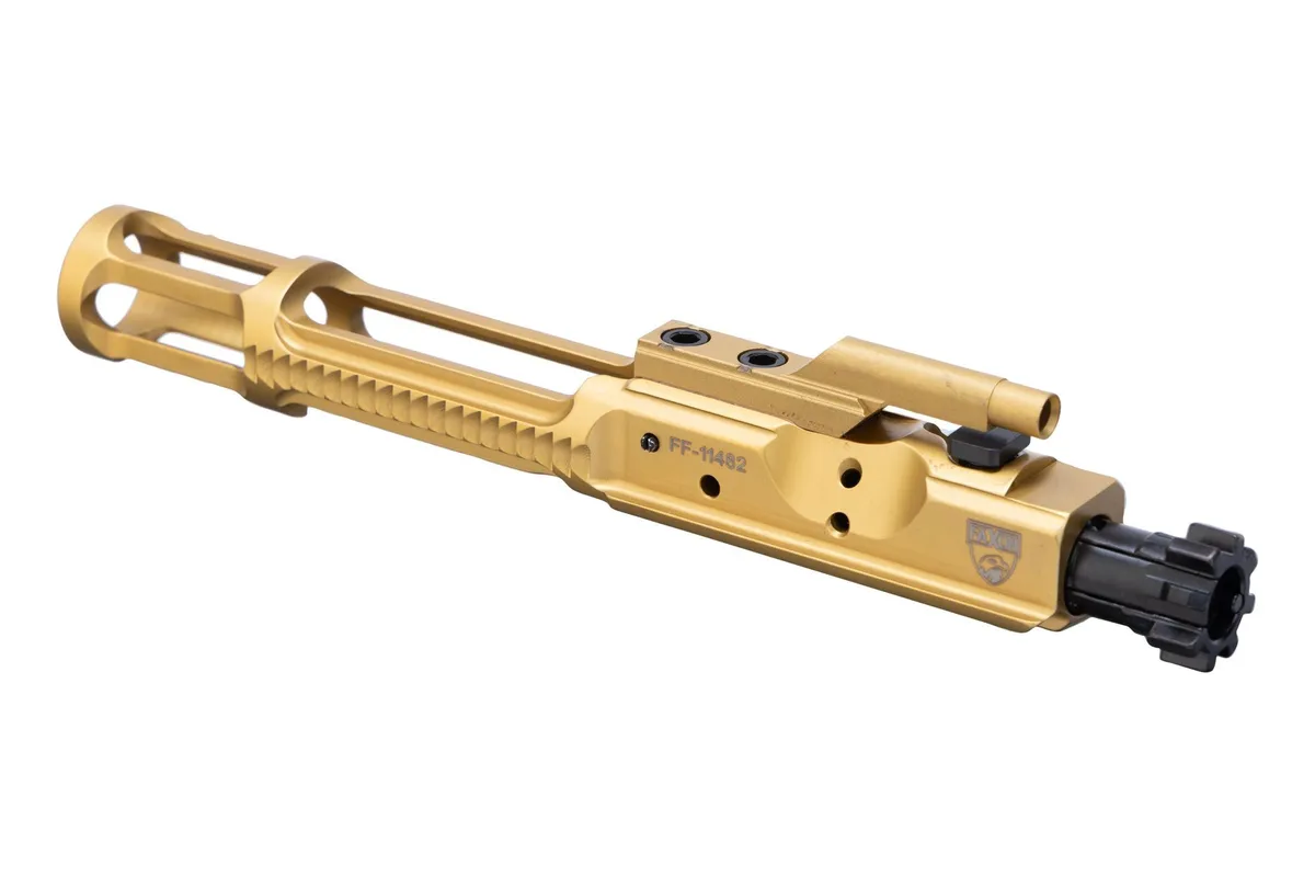 Faxon Firearms 5.56 Gunner Lightweight 9310 Bolt Carrier Group - Nitride - TiN PVD - Bolt Carrier Group for AR-15 - view 1
