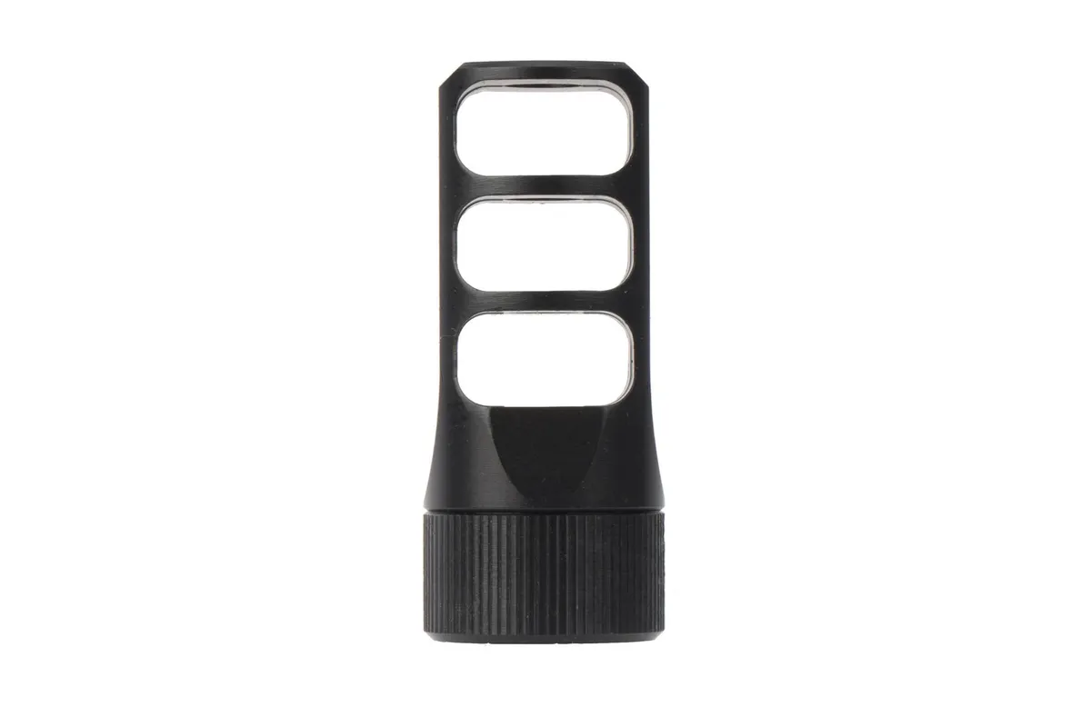 Faxon Firearms Gunner 3-Port Muzzle Brake - 5/8x24 - Muzzle Device for AR-15, vista 3