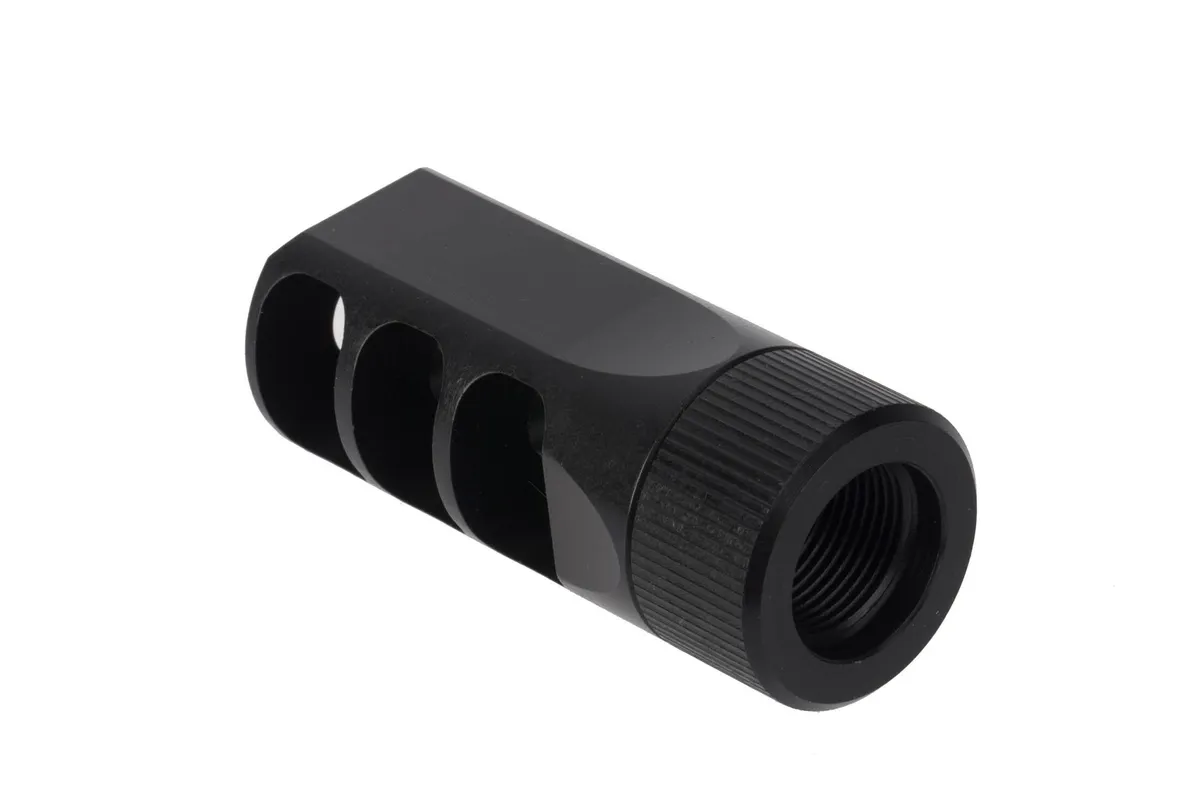 Faxon Firearms Gunner 3-Port Muzzle Brake - 5/8x24 - Muzzle Device for AR-15, vista 5