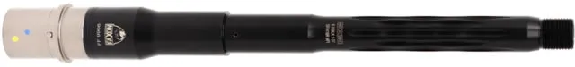 Faxon Firearms Match Series AR-10 Threaded Barrel 8.6 Blackout 16 inch Flame Fluted Carbine Length 1-3 Twist M18x1.5 RH Salt Bath Nitride Black - Barrel for AR-15, vista 1