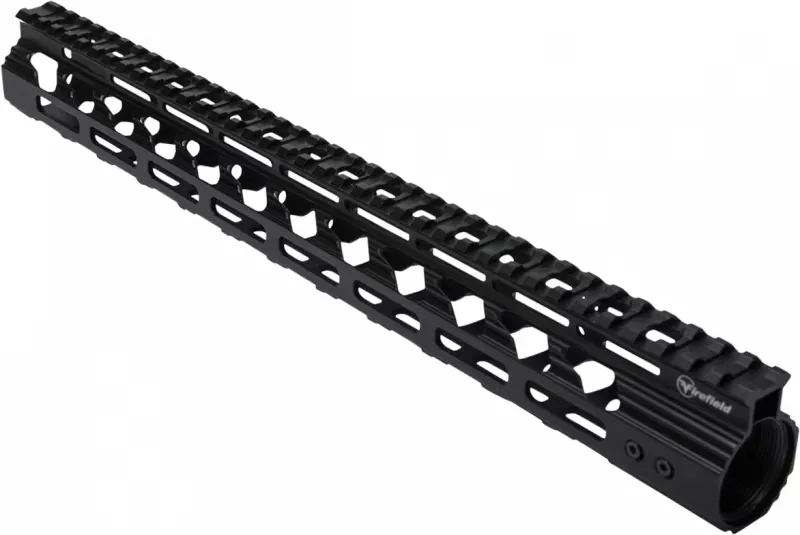 Firefield Verge M-LOK 15" Aluminum Picatinny Rail, Hardcoat Anodized Black - FF34067 - Handguard for AR-15 - view 2
