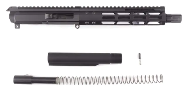 Foxtrot Mike Products FM Products MIKE-45 .45 ACP Complete Upper Receiver Kit 10 inch Barrel Front Charge Black - Upper Receiver for AR-15 - view 1