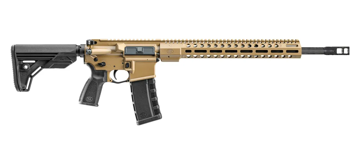 FN America FN 15 DMR3 .223 Remington AR Rifle with 18" Barrel, Flat Dark Earth - 36100676 - Barrel for AR-15 - view 1
