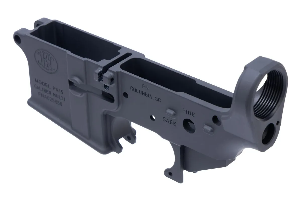FN America FN FN15 Stripped Lower Receiver 20100466 Rifle Multi-Cal 0\" Stripped Semi-Auto 7075-T6 Aluminum Type III Hardcoat Anodized - Lower Receiver for AR-15 - view 4