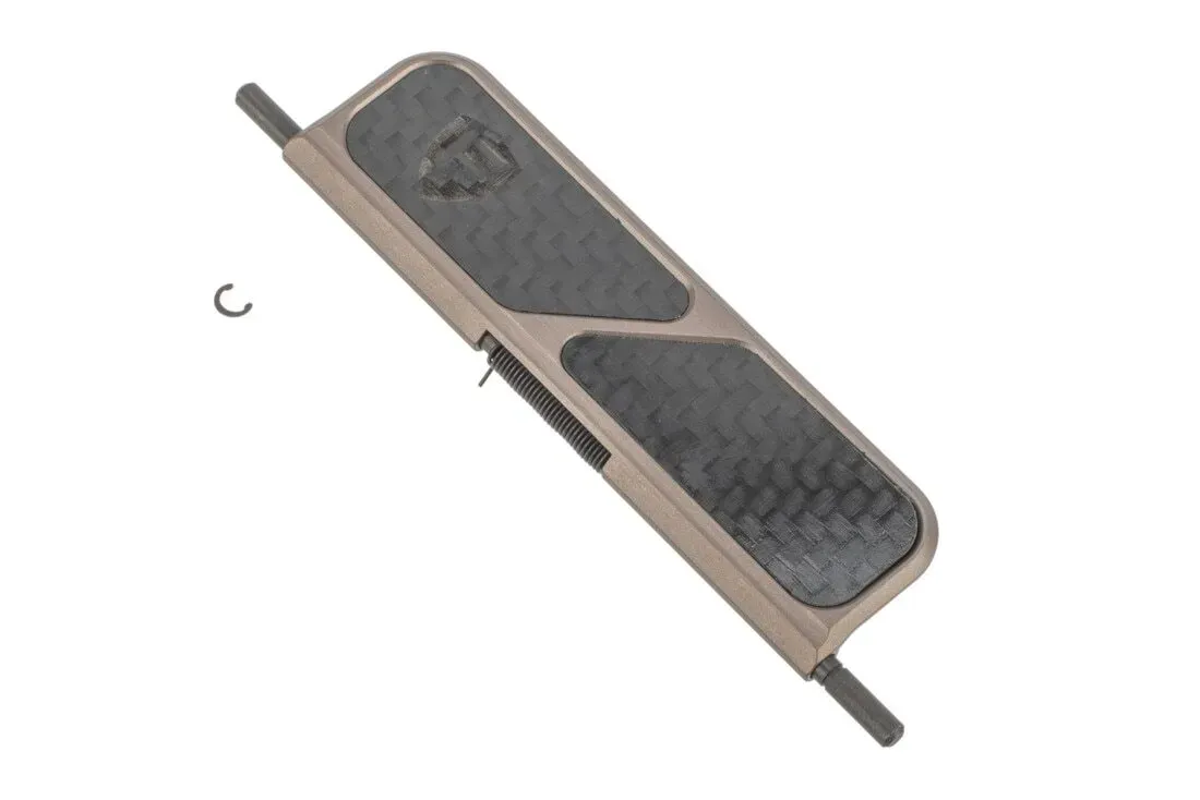 Fortis Manufacturing Fortis Billet Dust Cover - Carbon Fiber - Dark Earth - Dust Cover for AR-15 - view 1