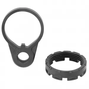 Fortis Manufacturing Fortis Castle Nut and End Plate, Black, Anodized Finish QD - Castle Nut, vista 1