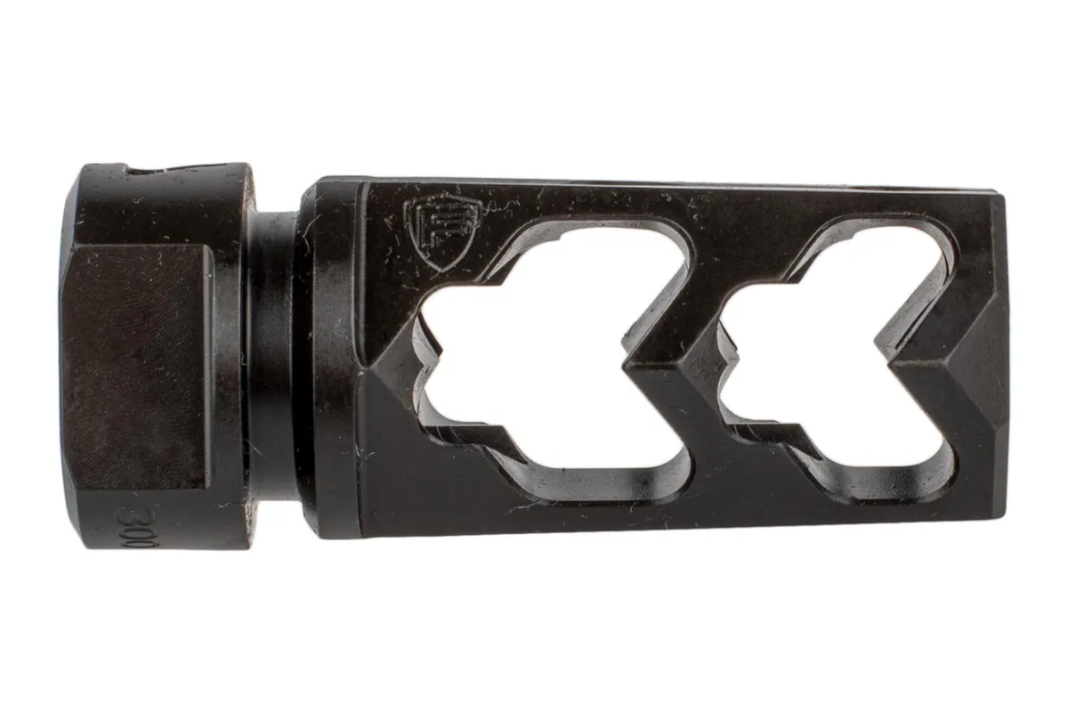 Fortis Manufacturing Fortis Control 300 Blk Muzzle Brake 5/8x24 - Black - Muzzle Device for AR-15, vista 2