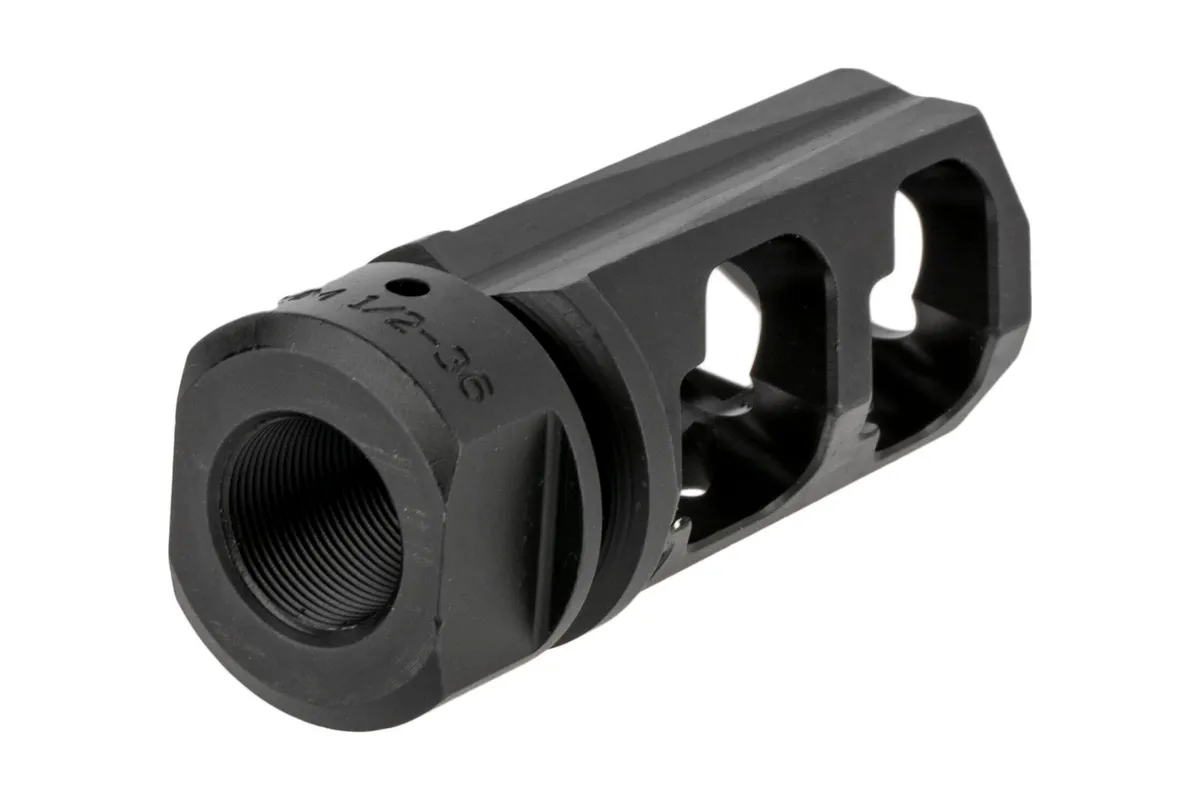 Fortis Manufacturing Fortis Control 9mm Muzzle Brake 1/2x36 - Black - Muzzle Device for AR-15 - view 3