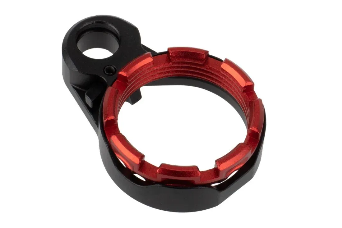 Fortis Manufacturing Fortis Enhanced Ar-15 End Plate System - K2 - Red Castle Nut - Locking Lever - End Plate for AR-15 - view 1