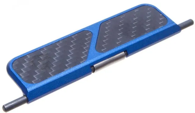 Fortis Manufacturing Billet Dust Cover Carbon Fiber Blue Blue - Dust Cover for AR-15 - view 1