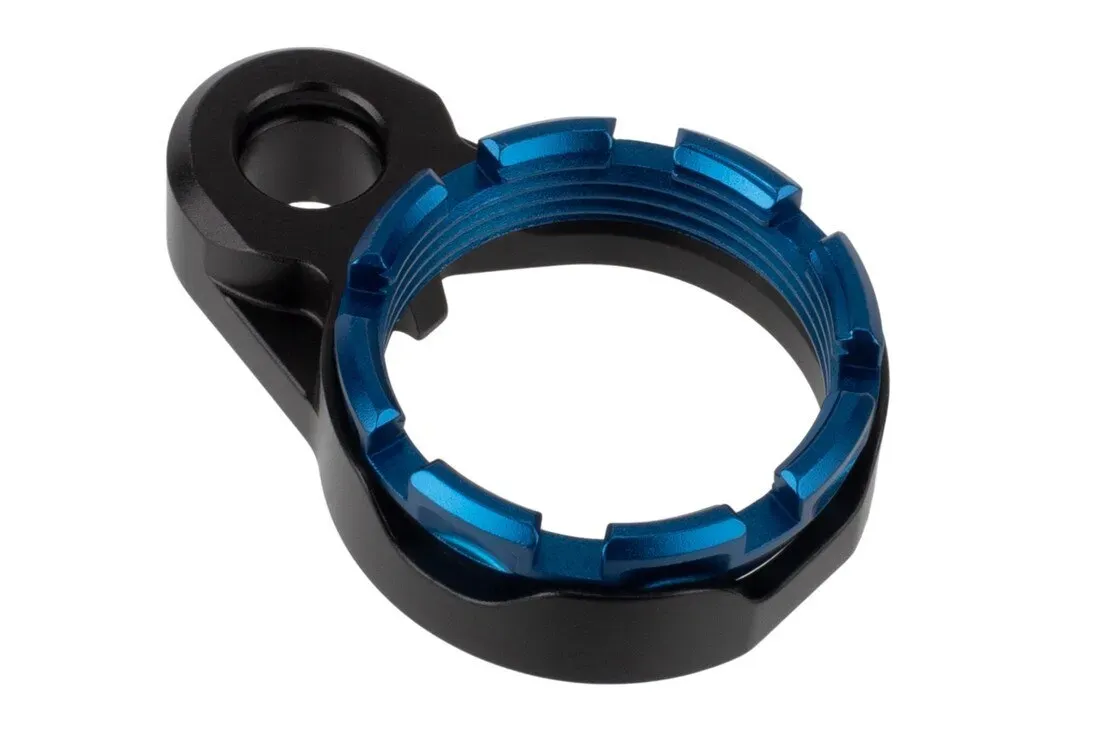 Fortis Manufacturing Enhanced Ar-15 End Plate System - K1 - Blue Castle Nut - Tapered - End Plate for AR-15 - view 1