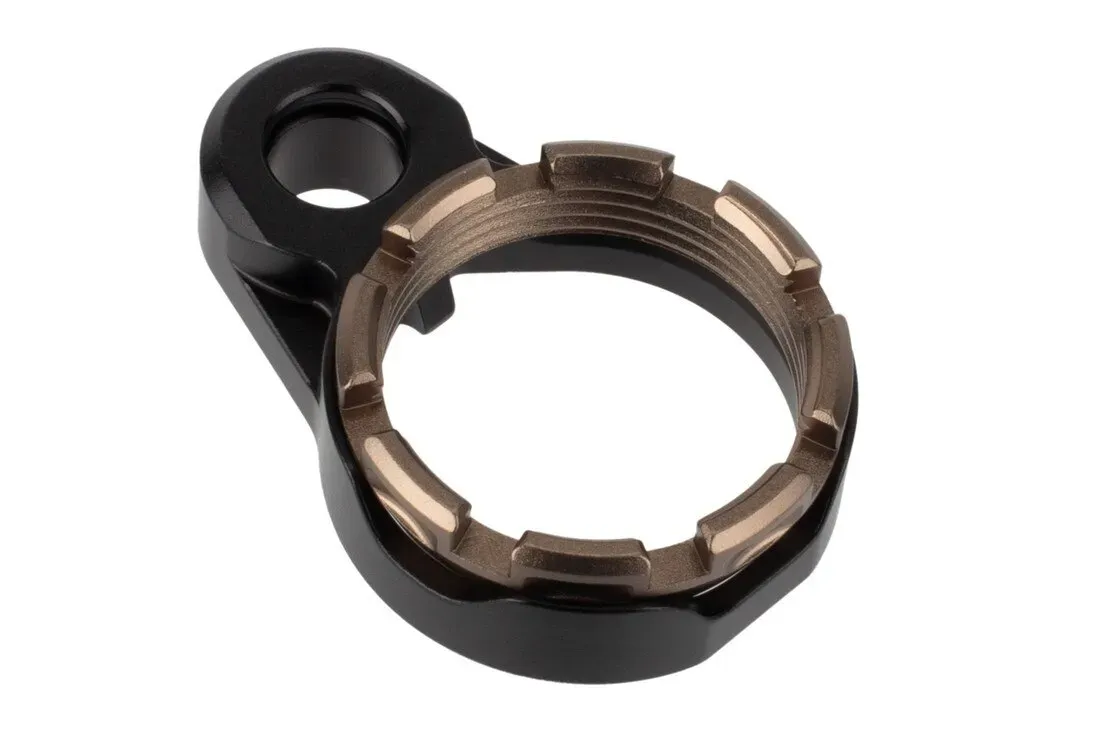 Fortis Manufacturing Enhanced Ar-15 End Plate System - K1 - Fde Castle Nut - Tapered - End Plate for AR-15 - view 1