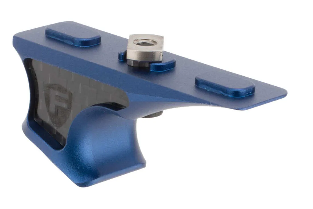 Fortis Manufacturing SHIFT Reversible Carbon Fiber Handstop - Blue - M-LOK - Foregrip for AR-15 - view 1