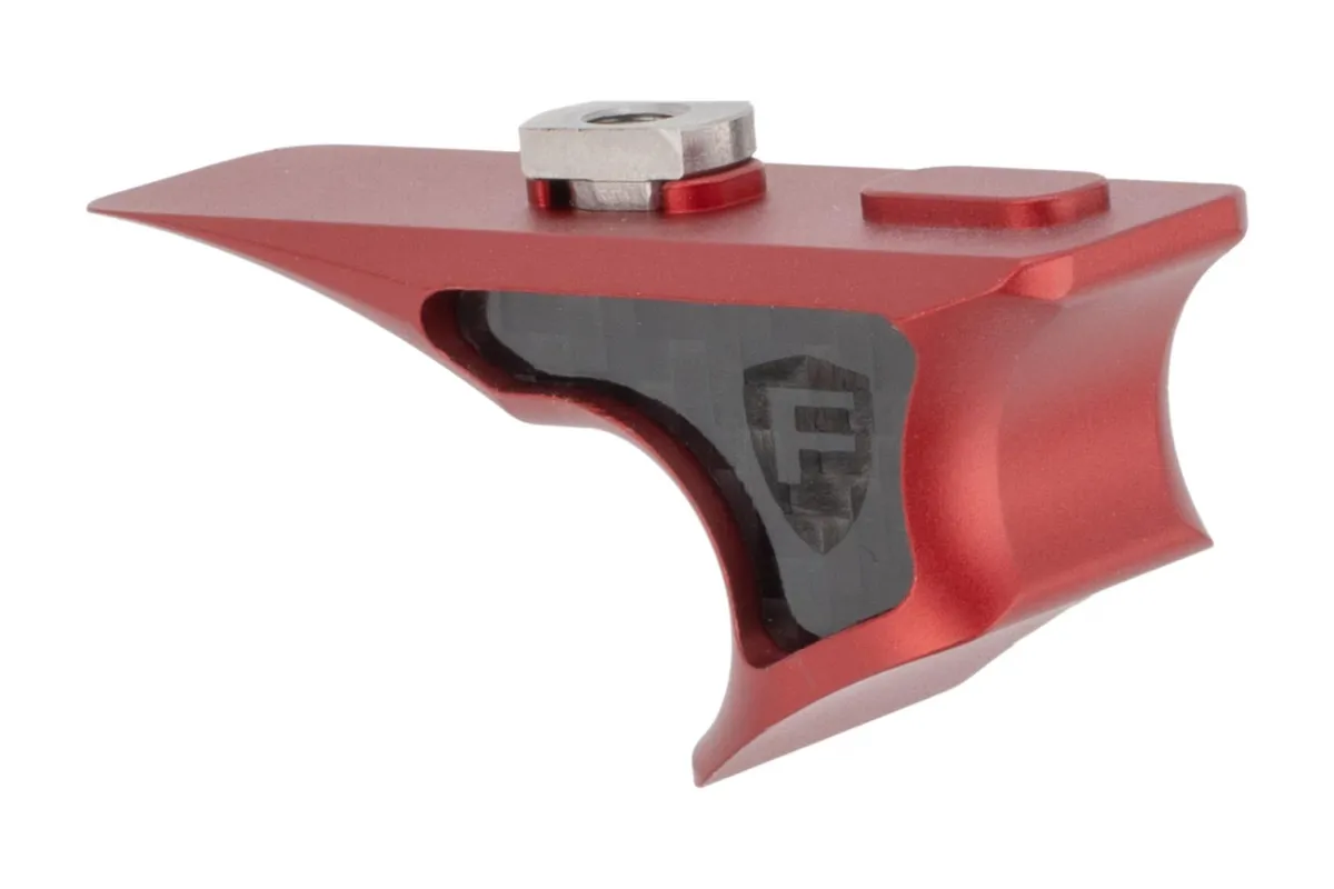 Fortis Manufacturing SHIFT Reversible Carbon Fiber Handstop - Red - M-LOK - Foregrip for AR-15 - view 1