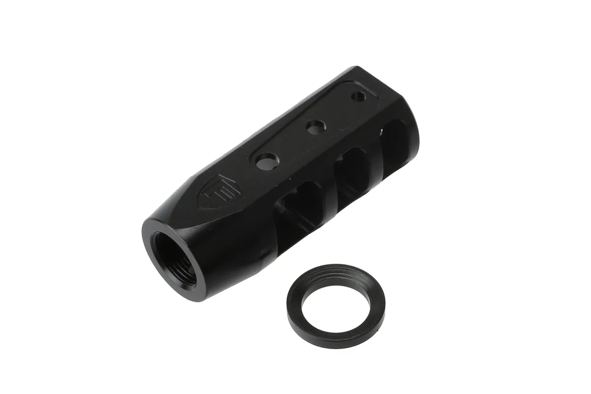 Fortis Manufacturing Fortis Rapid Engagement Device Red Muzzle Brake - 1/2x28 - Muzzle Device for AR-15 - view 4