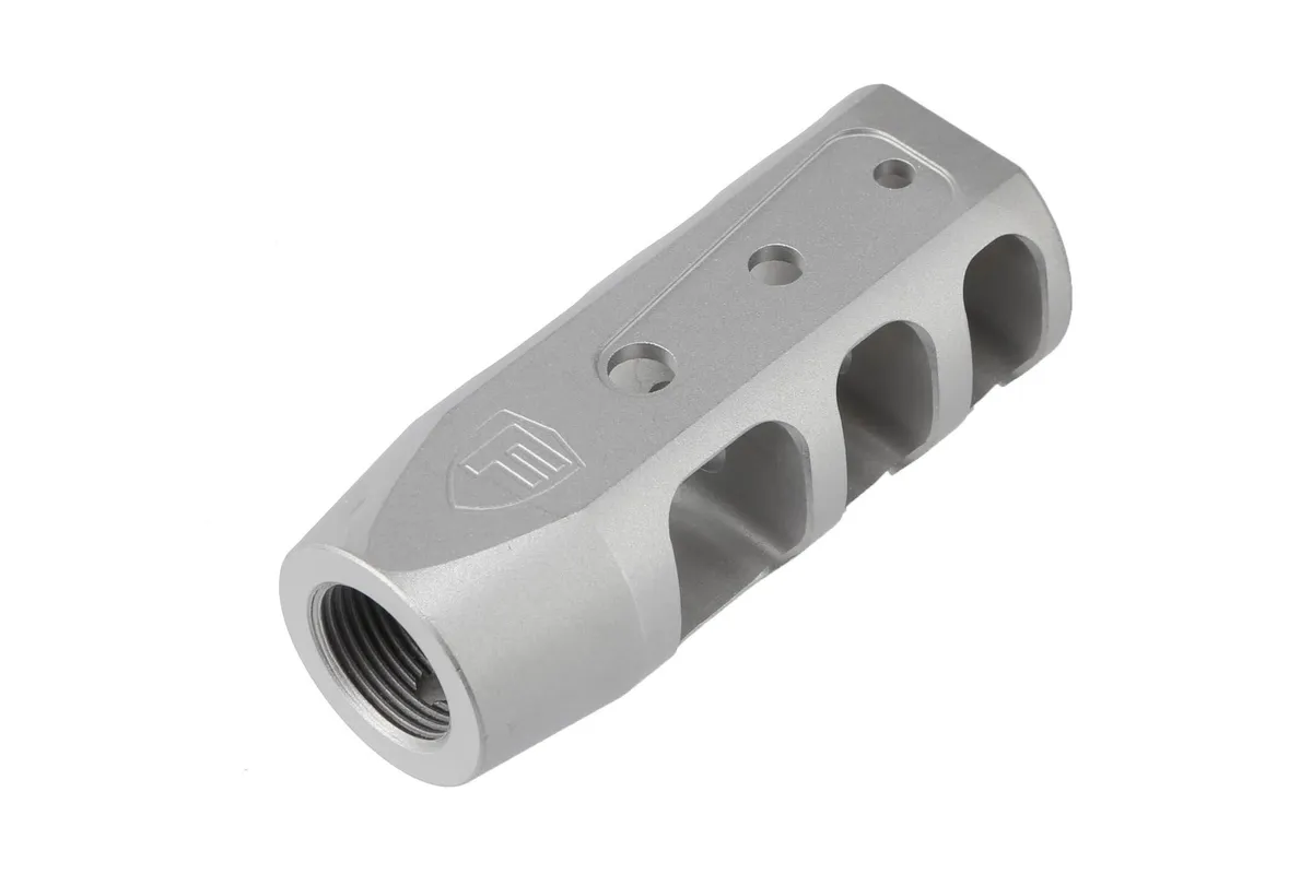 Fortis Manufacturing Fortis Rapid Engagement Device Red Muzzle Brake - 1/2x28 - Ss - Muzzle Device for AR-15 - view 1