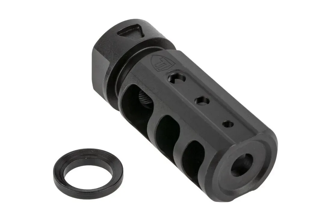 Fortis Manufacturing Fortis Red Mod 2 5.56mm Muzzle Brake 1/2x28 - Black - Muzzle Device for AR-15 - view 1