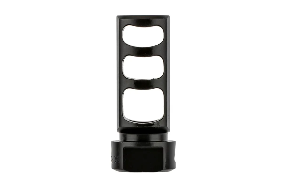 Fortis Manufacturing Fortis Red Mod 2 9mm Muzzle Brake 1/2x36 - Black - Muzzle Device for AR-15 - view 4