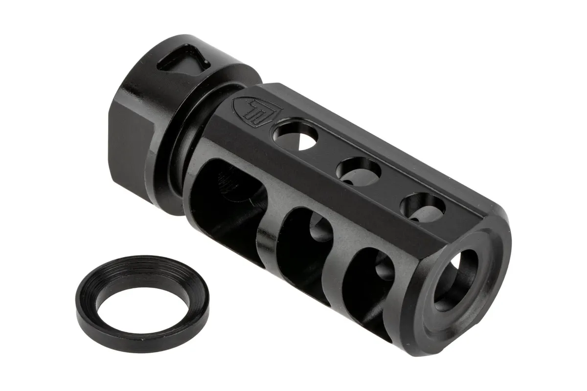 Fortis Manufacturing Fortis Red Mod 2 9mm Muzzle Brake 1/2x36 - Black - Muzzle Device for AR-15 - view 5