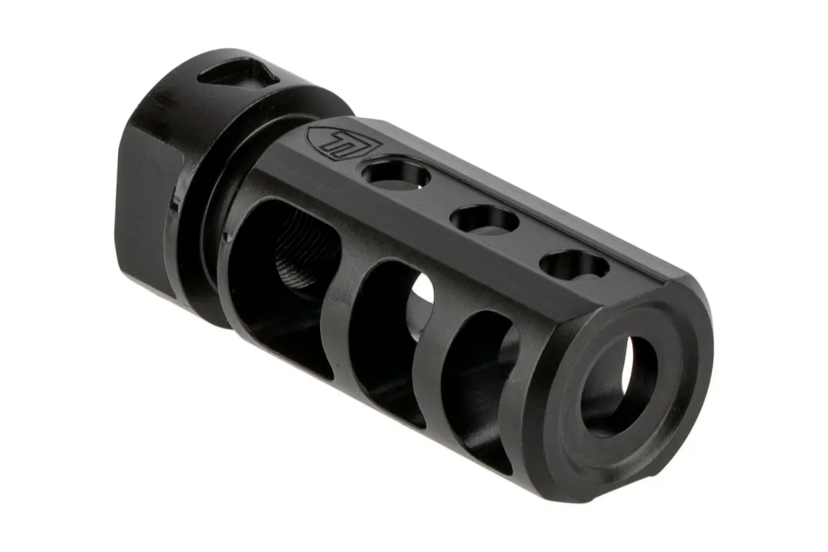 Fortis Manufacturing Fortis Red Mod 2 9mm Muzzle Brake 1/2x36 - Black - Muzzle Device for AR-15 - view 1