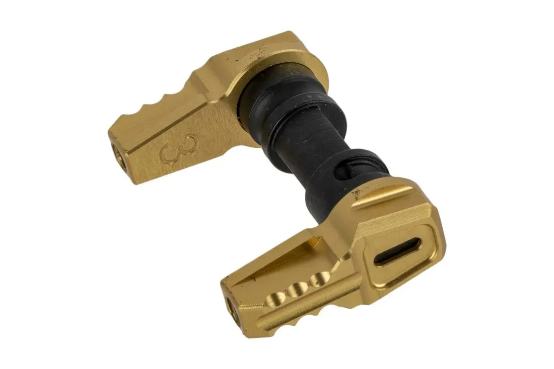 Fortis Manufacturing Fortis Super Lean Sport Fifty Safety Selector - Gold - Safety for AR-15 - view 1