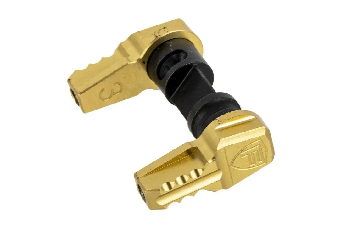Fortis Manufacturing Fortis Super Sport Fifty Safety Selector - Gold - Safety for AR-15, vista 1