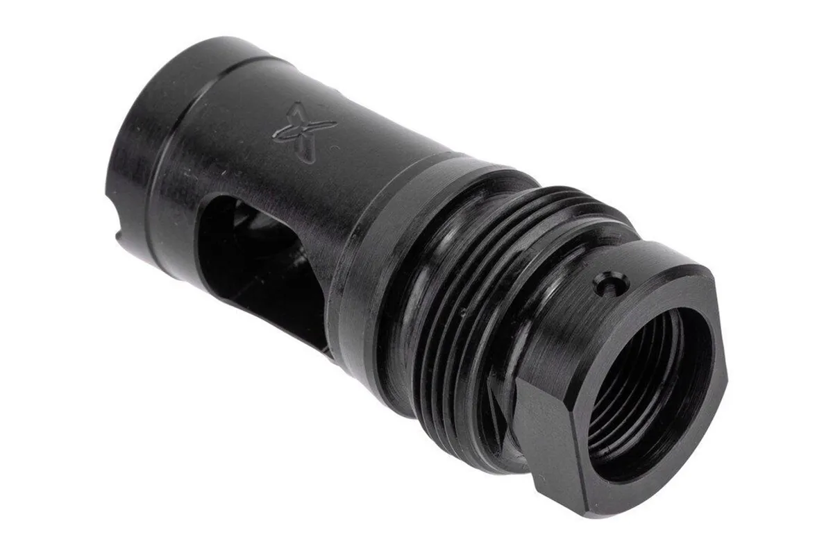 Forward Controls Design 1210XE Xeno Muzzle Brake - 5/8x24 - Muzzle Device for AR-15, vista 1